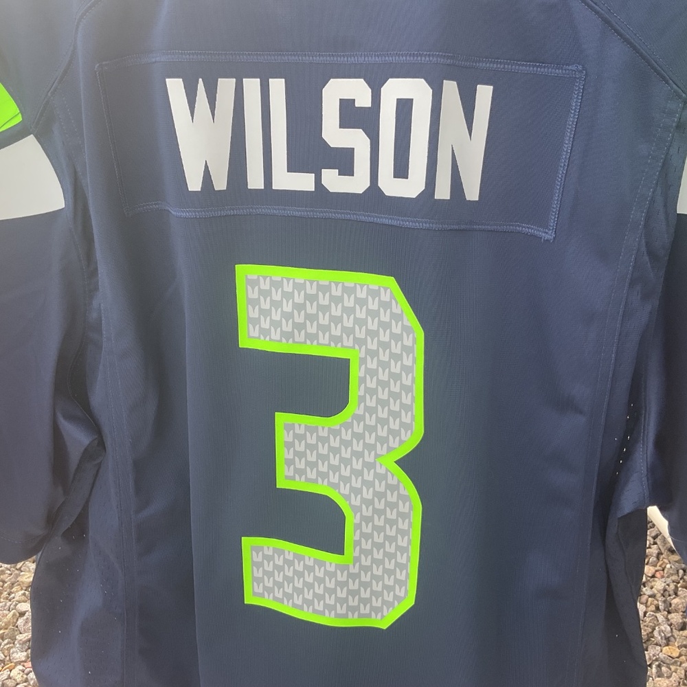 Nike NFL On field jersey Russell Wilson Seahawks 2016 Size XL New with tags - Picture 5 of 10